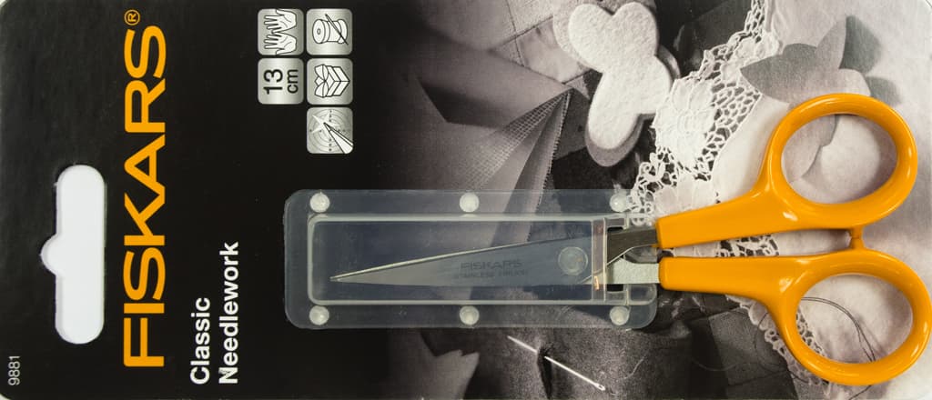 Ножницы Fiskars прямые для ткани 13см
