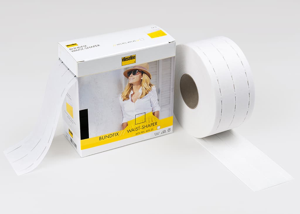 Лента клеевая со штамповкой Bundfix GP5 Поясная клеевая лента, белый