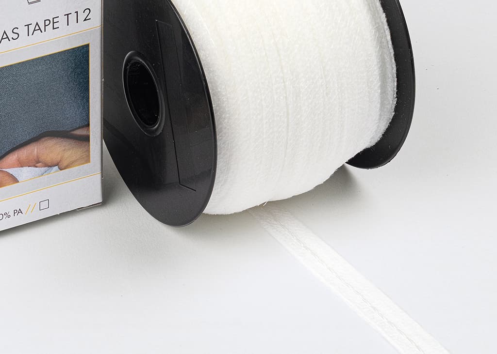 Лента клеевая с прострочкой Formband Клеевая лента для округлых срезов, белый - №1