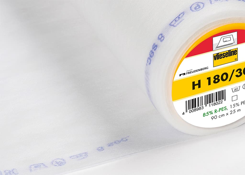 Легкая и мягкая клеевая прокладка  Vlieseline H180 Флизелин очень легкий и мягкий, белый - №1