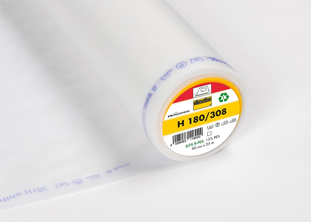 Легкая и мягкая клеевая прокладка  Vlieseline H180 Флизелин очень легкий и мягкий, белый