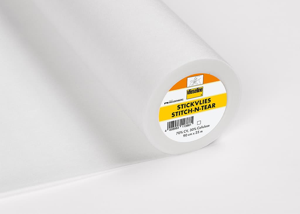 Стабилизатор отрывной для машинной вышивки Stickvlies Флизелин отрывной (90см х 25м)