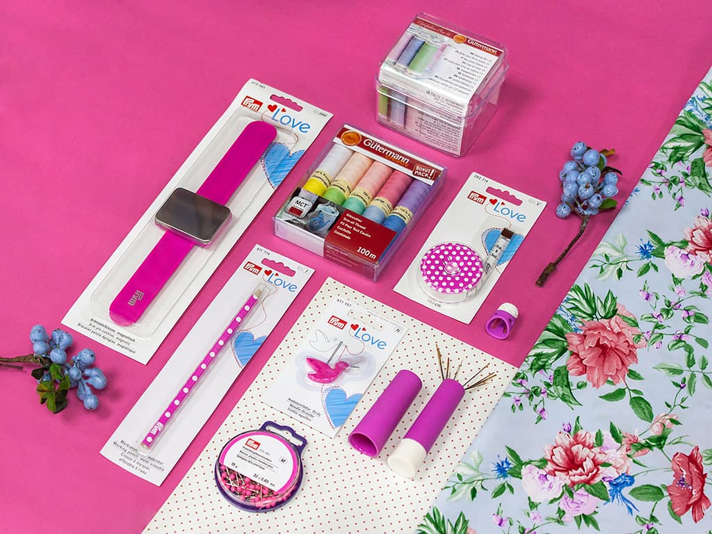 Набор аксессуаров, розовый