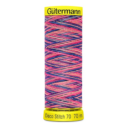 Нитки Gütermann Deco Stitch Multicolour №70 70м Цвет 9819