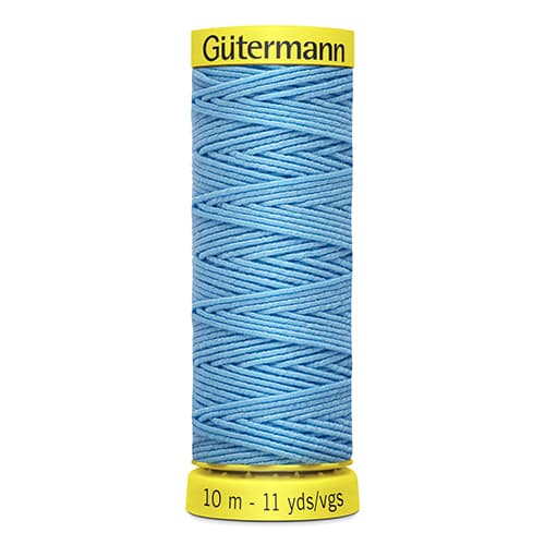 Gütermann Elastic 10м цвет 6037, голубой