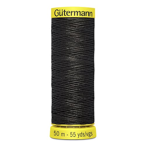 Gütermann Linen №30 50м цвет 7202, черный