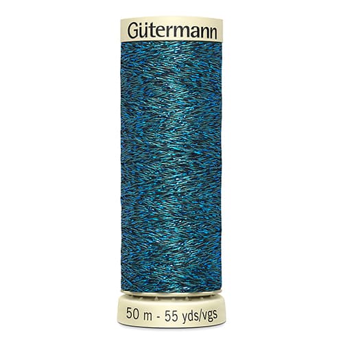 Gütermann Metallic Effect №90 50м цвет 483, темно-бирюзовый
