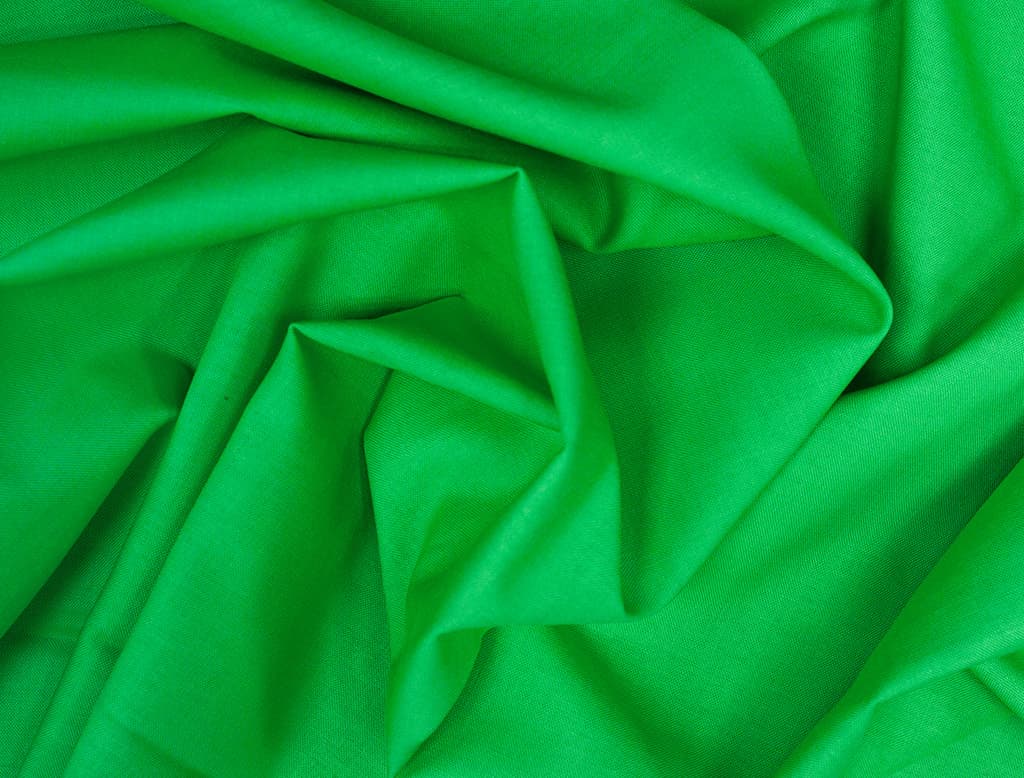 Ткань Gütermann Pure Colours однотонная, ярко-зеленая - №1
