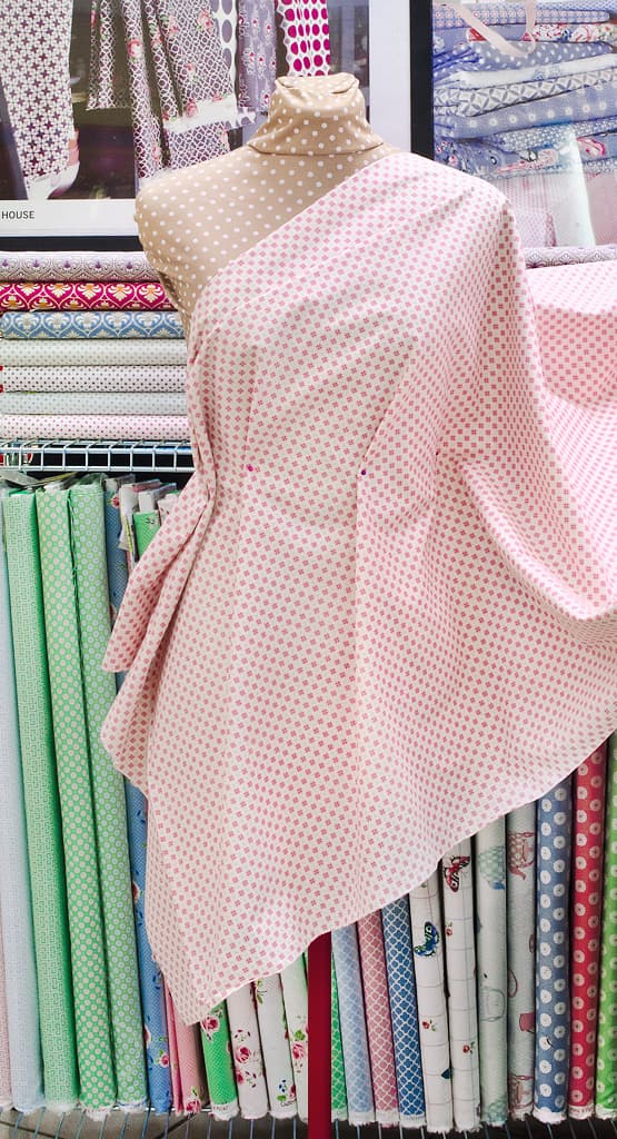 Ткань Gütermann Summer Loft (розоватый/розовые крестики) - №2