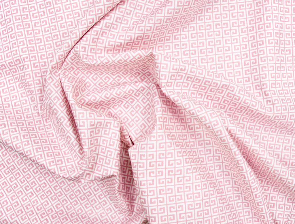 Ткань Gütermann Summer Loft (светло-розовый/белый геометрический узор) - №1