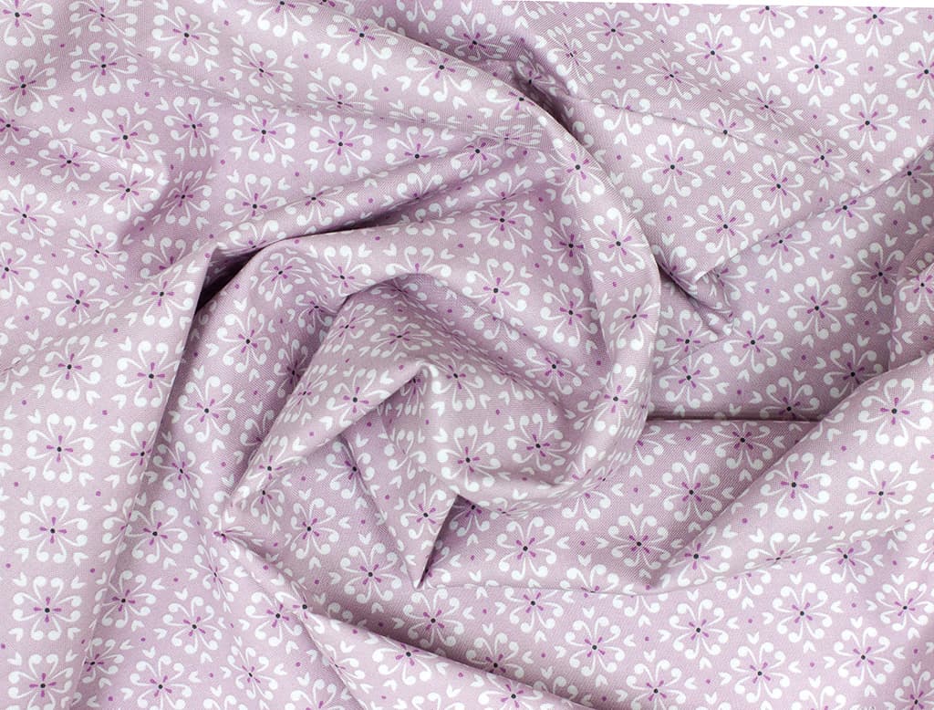 Ткань Gütermann Good Vibes (геометрический узор на светло-розовом) - №1