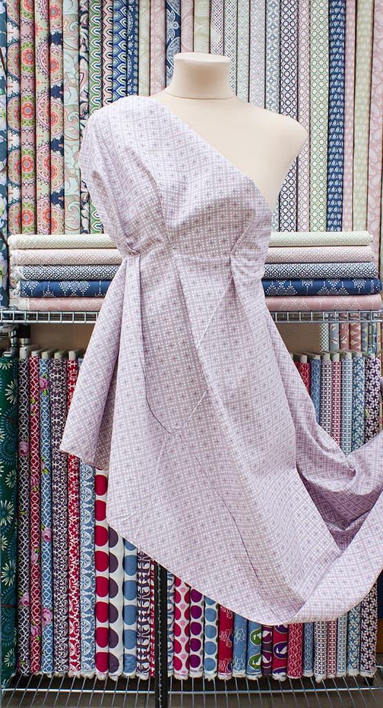 Ткань Gütermann Good Vibes (геометрический узор на светло-розовом) - №2