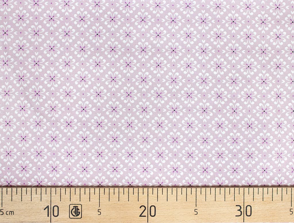 Ткань Gütermann Good Vibes (геометрический узор на светло-розовом)