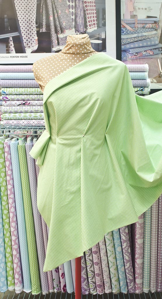 Ткань Gütermann Notting Hill (салатовая "гусиная лапка") - №2