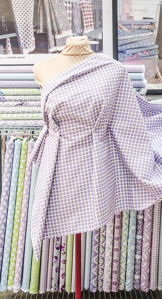 Ткань Gütermann Notting Hill (сиреневые мелкие круги) - №2