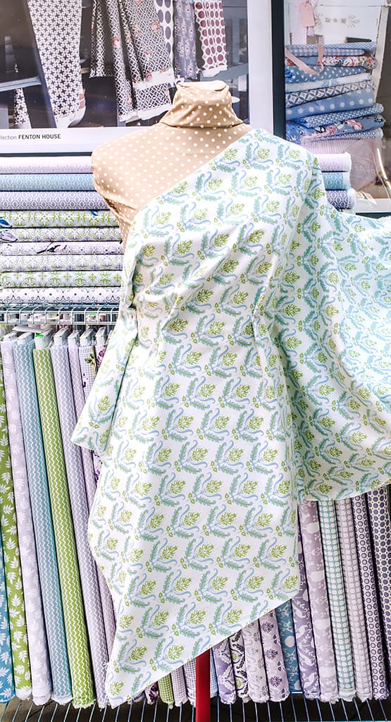 Ткань Gütermann Notting Hill (салатово-голубой цветочный узор) - №2