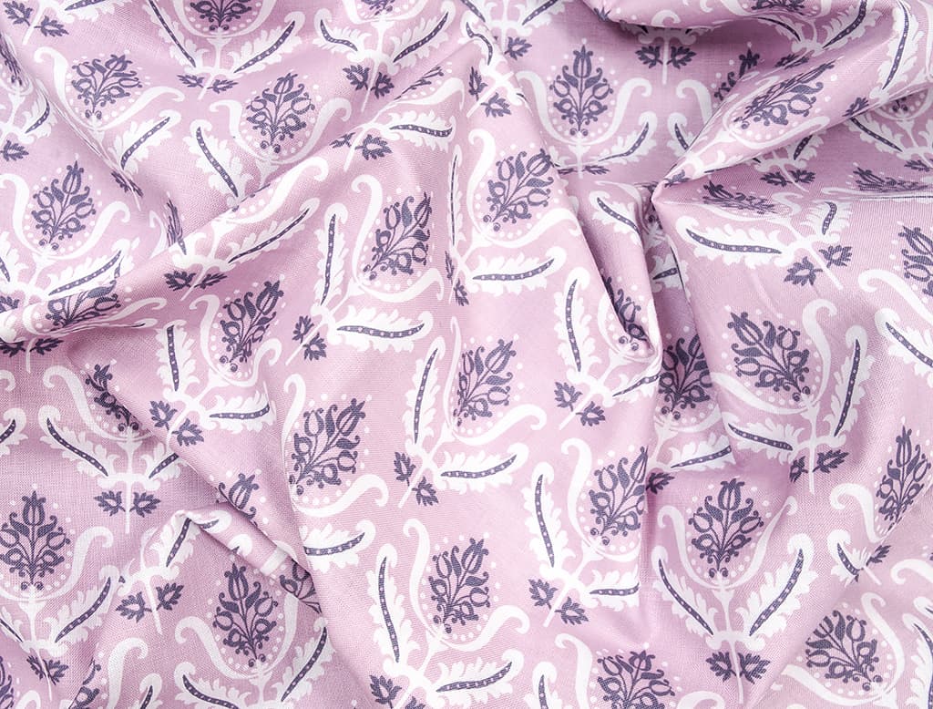 Ткань Gütermann Notting Hill (цветочный узор на розовом) - №1