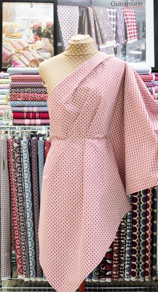Ткань Gütermann Fenton House (красный в белые ромбики) - №2