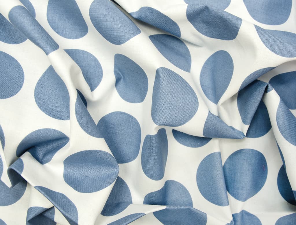 Ткань Gütermann Fenton House (большой голубой горох) - №1