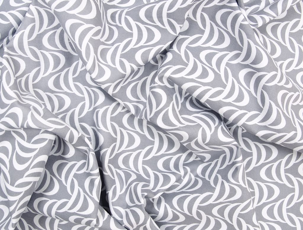 Ткань Gütermann Long Island (серый/белый рисунок) - №1