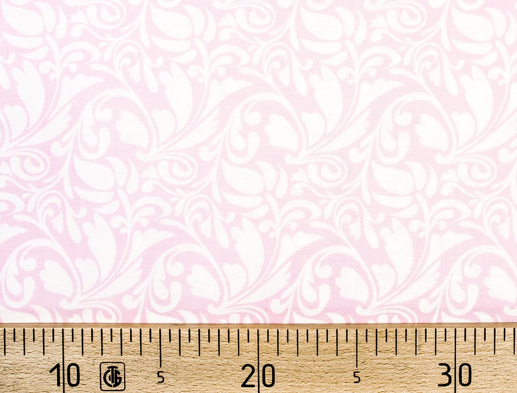 Ткань Gütermann Long Island (розовый/белые цветы)