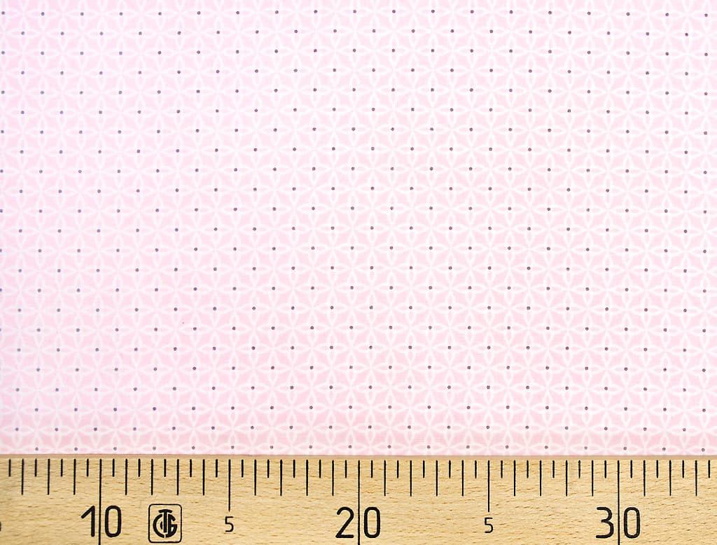 Ткань Gütermann Long Island (розовый в белый рисунок)