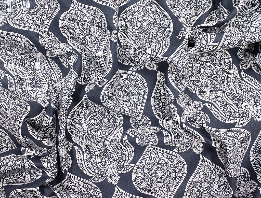 Ткань Gütermann Marrakesch (синий/белый восточный орнамент) - №1