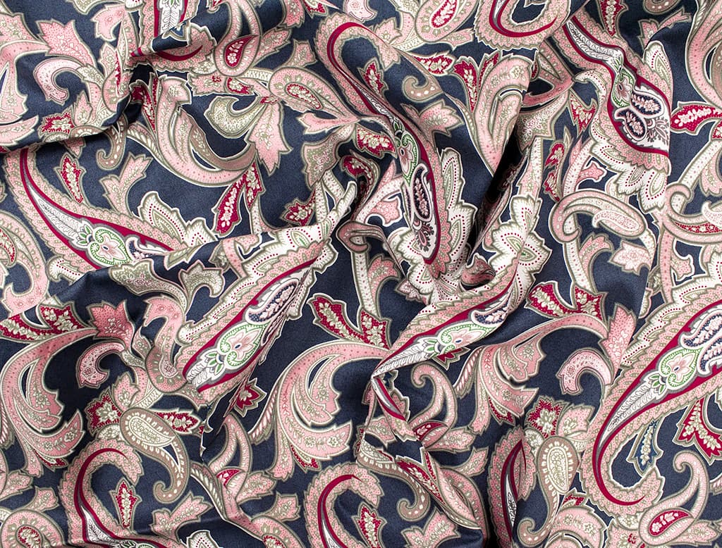 Ткань Gütermann Marrakesch (синий/восточный огурец) - №1