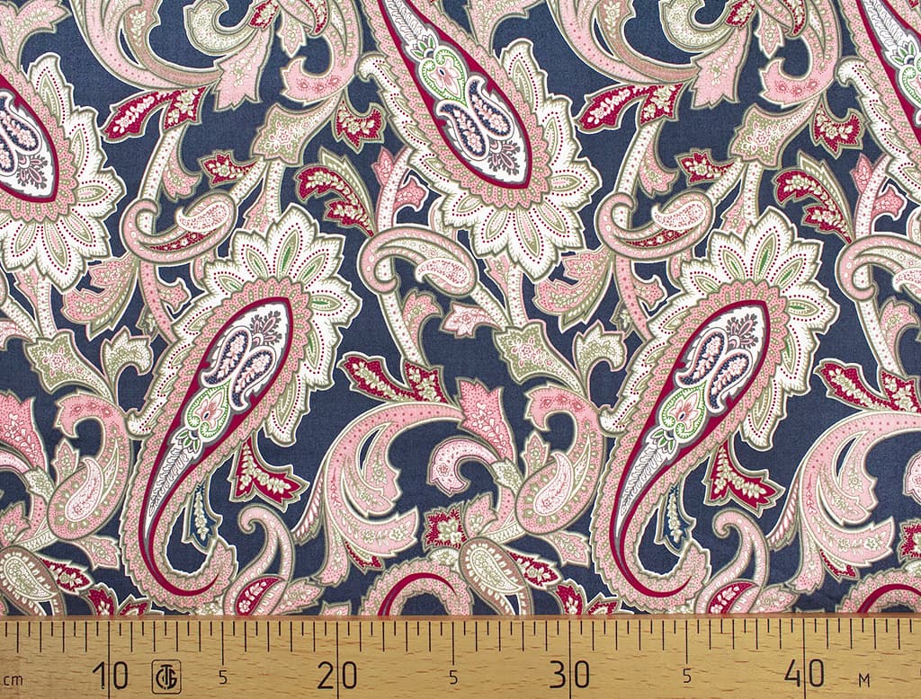 Ткань Gütermann Marrakesch (синий/восточный огурец)