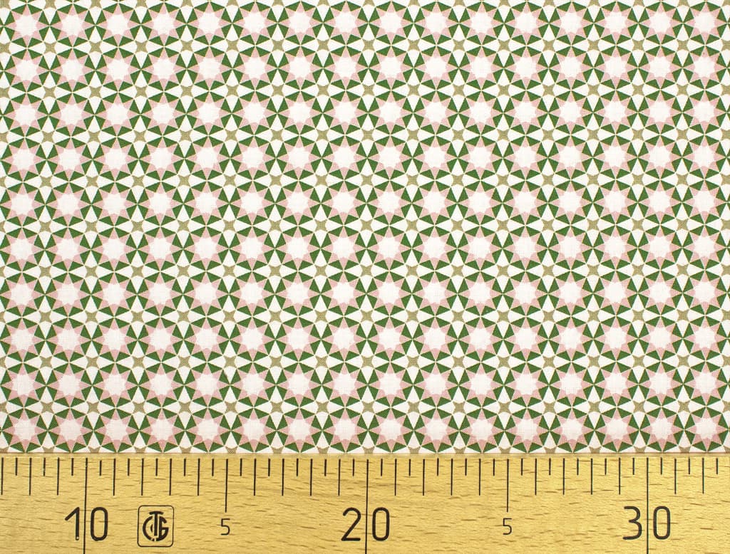 Ткань Gütermann Marrakesch (мелкая розово-зеленая мозаика)
