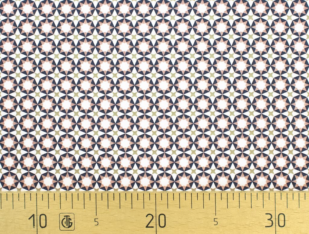 Ткань Gütermann Marrakesch (мелкая розово-синяя мозаика)