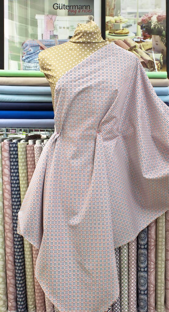 Ткань Gütermann Marrakesch (дымчато-розовый/мелкий синий орнамент) - №2