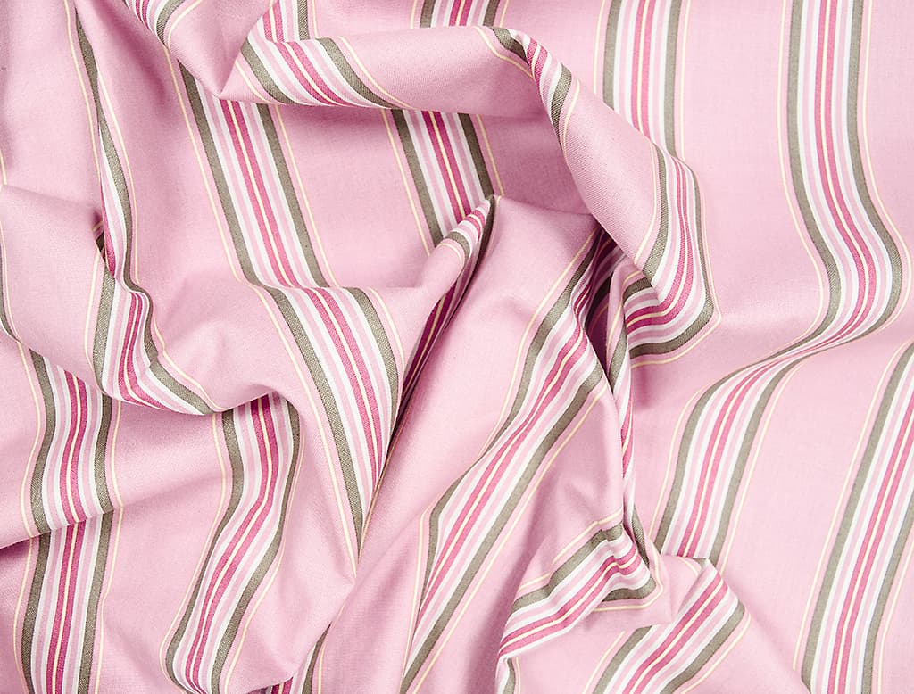 Ткань Gütermann Portofino (розовый в разноцветные полоски) - №1