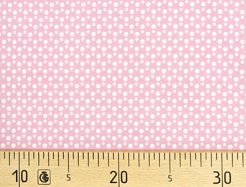 Ткань Gütermann Portofino (розовый в белый горошек)