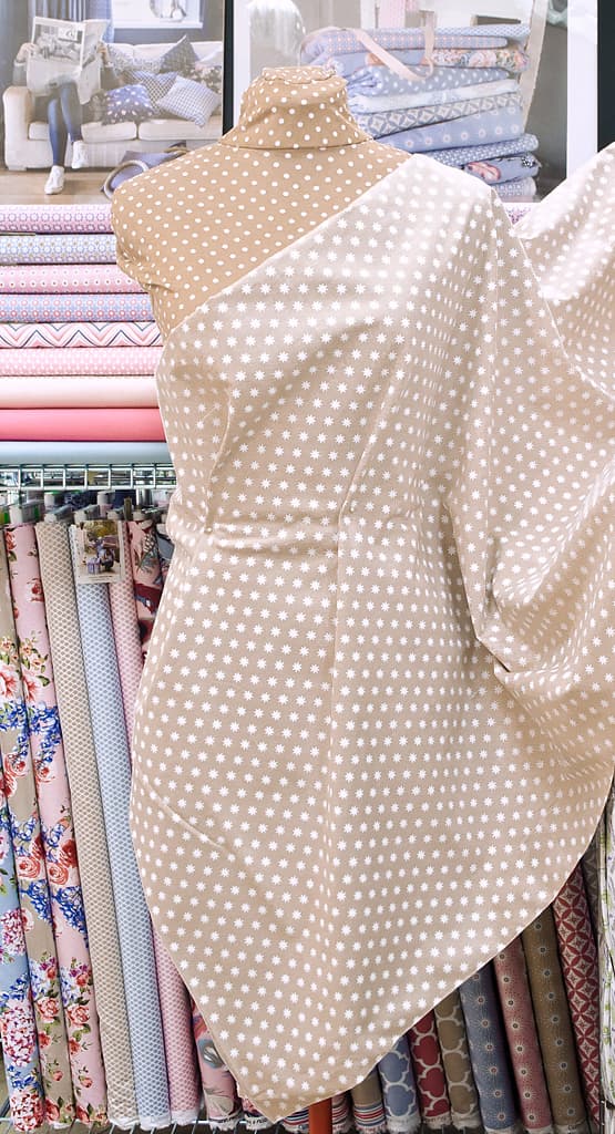 Ткань Gütermann Portofino (бежевый в белые звезды) - №2