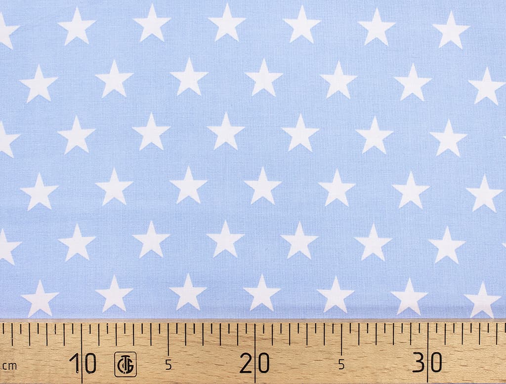 Ткань Gütermann Circus (белые звезды на голубом)