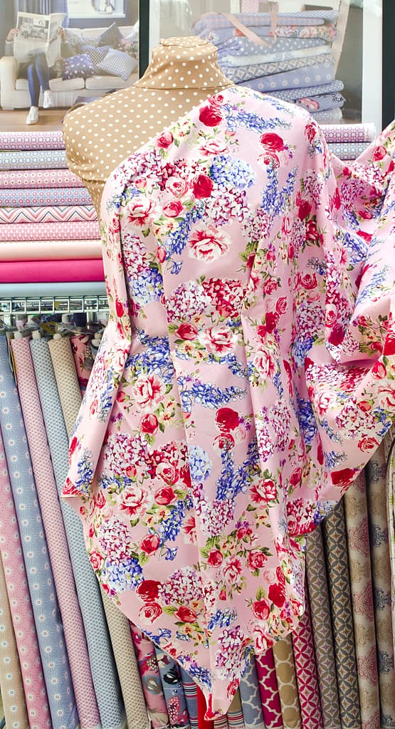 Ткань Gütermann Portofino (розовый в цветах) - №2