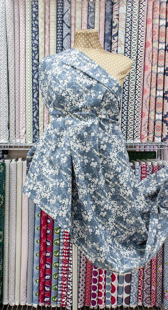 Ткань Gütermann Elegant Spirit (мелкие цветы на сером) - №2