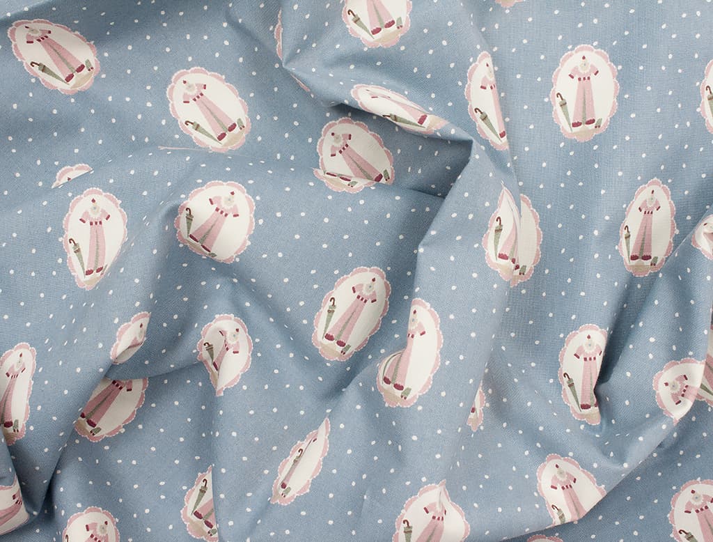 Ткань Gütermann Pemberley (манекен на серо-голубом) - №1