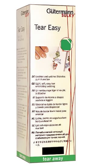 Стабилизатор отрывной для легких тканей Gütermann Tear Easy, черный