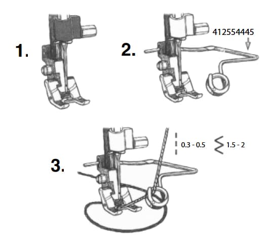 Лапка для каркасной нити - №2