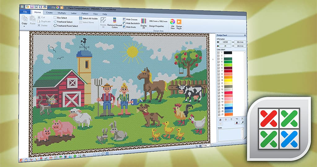 Программное обеспечение для вышивальных машин, для установки на компьютеры с операционной системой Windows и macOS Premier+2 ULTRA (Windows + macOS, английский язык) - №2