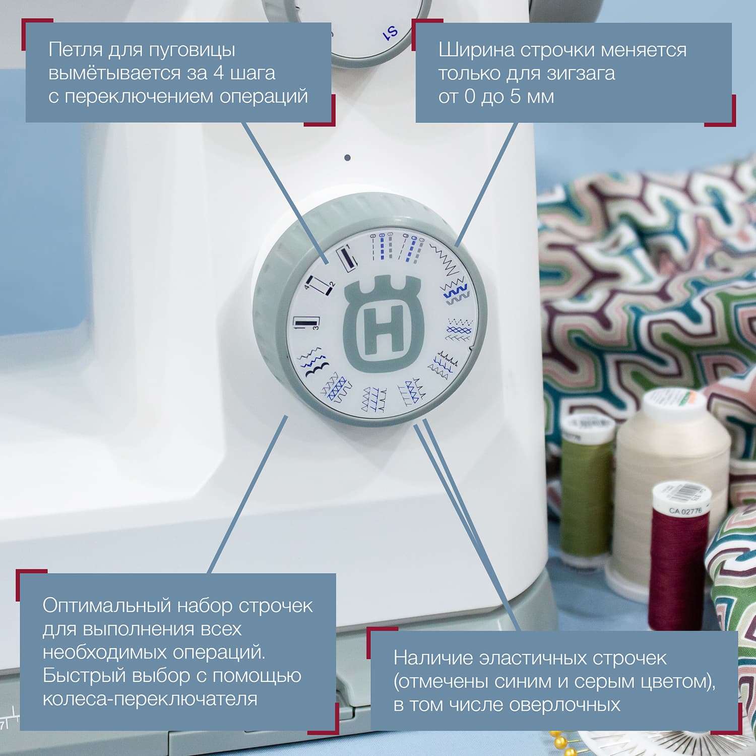 Электромеханическая швейная машина Husqvarna Viking Onyx 15 - №2