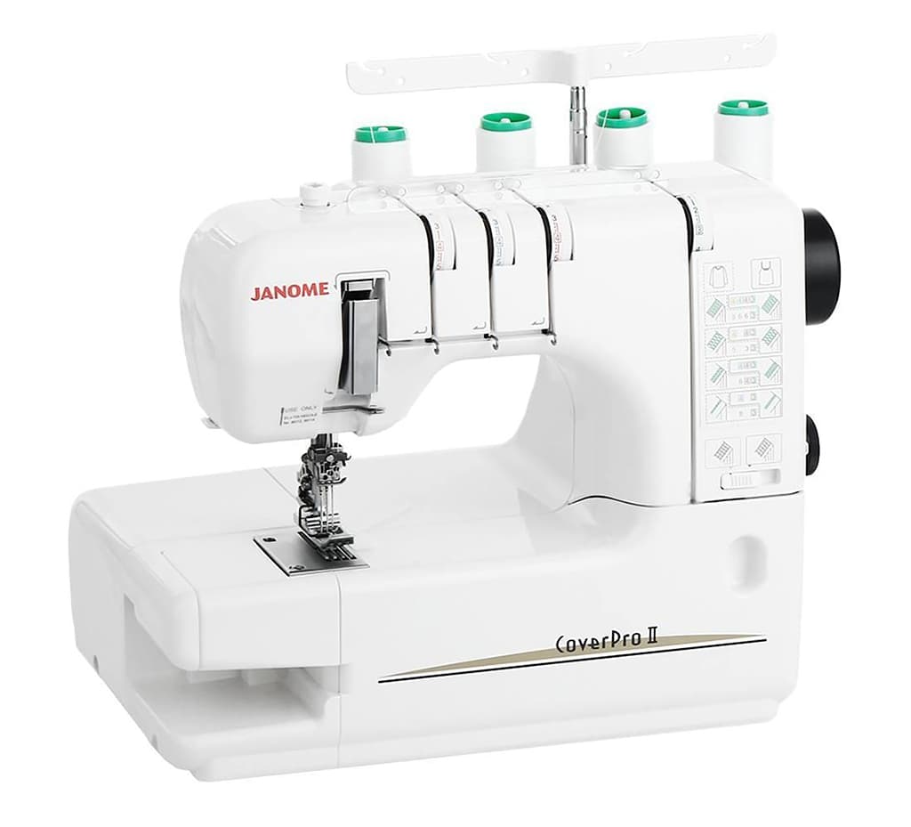 3-х игольная 4-х ниточная плоскошовная машина Janome CoverPro II (б/у)
