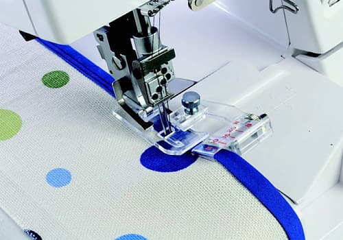 Лапка для обработки косой бейкой регулируемая, со шкалой