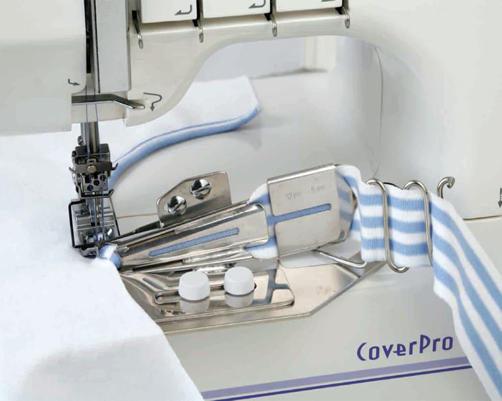 Приспособление для окантовывания бейкой 8мм (лента 32мм) + лапка с направляющей