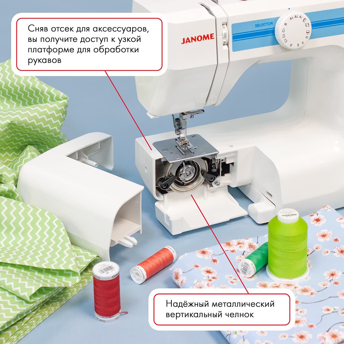 Электромеханическая швейная машина Janome TC-1206 - №5