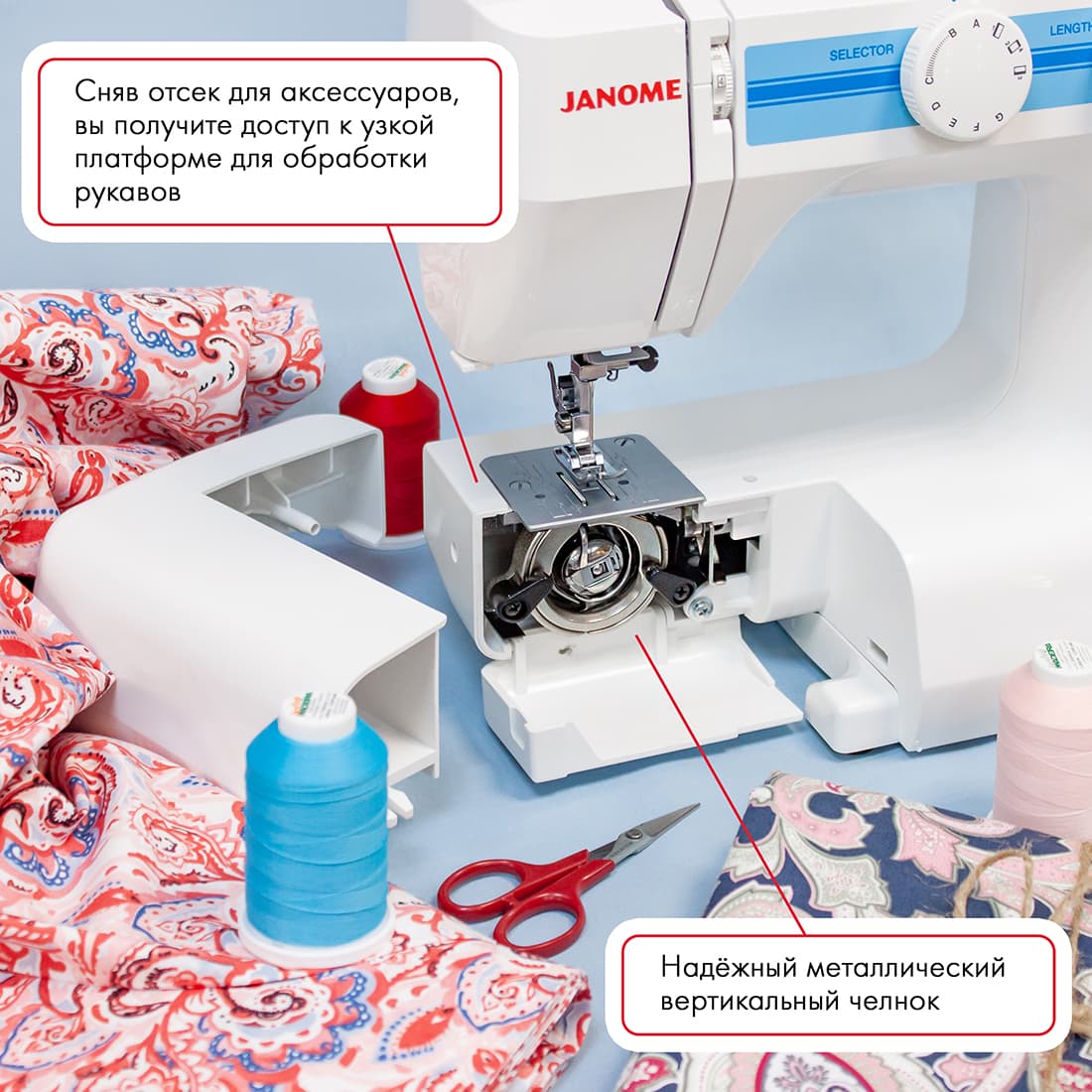 Электромеханическая швейная машина Janome TC-1212 - №5