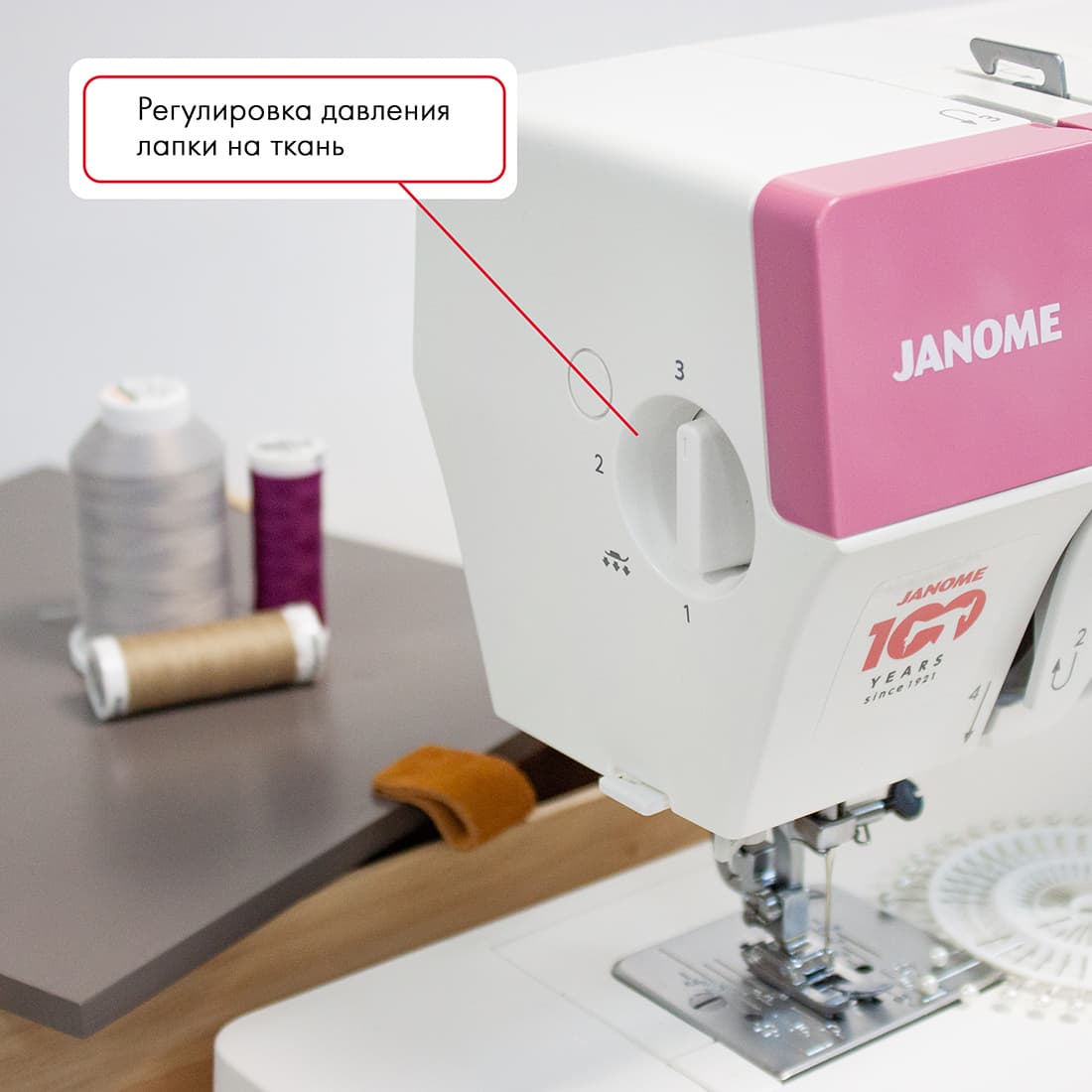 Электромеханическая швейная машина Janome 1522PG Anniversary Edition - №5