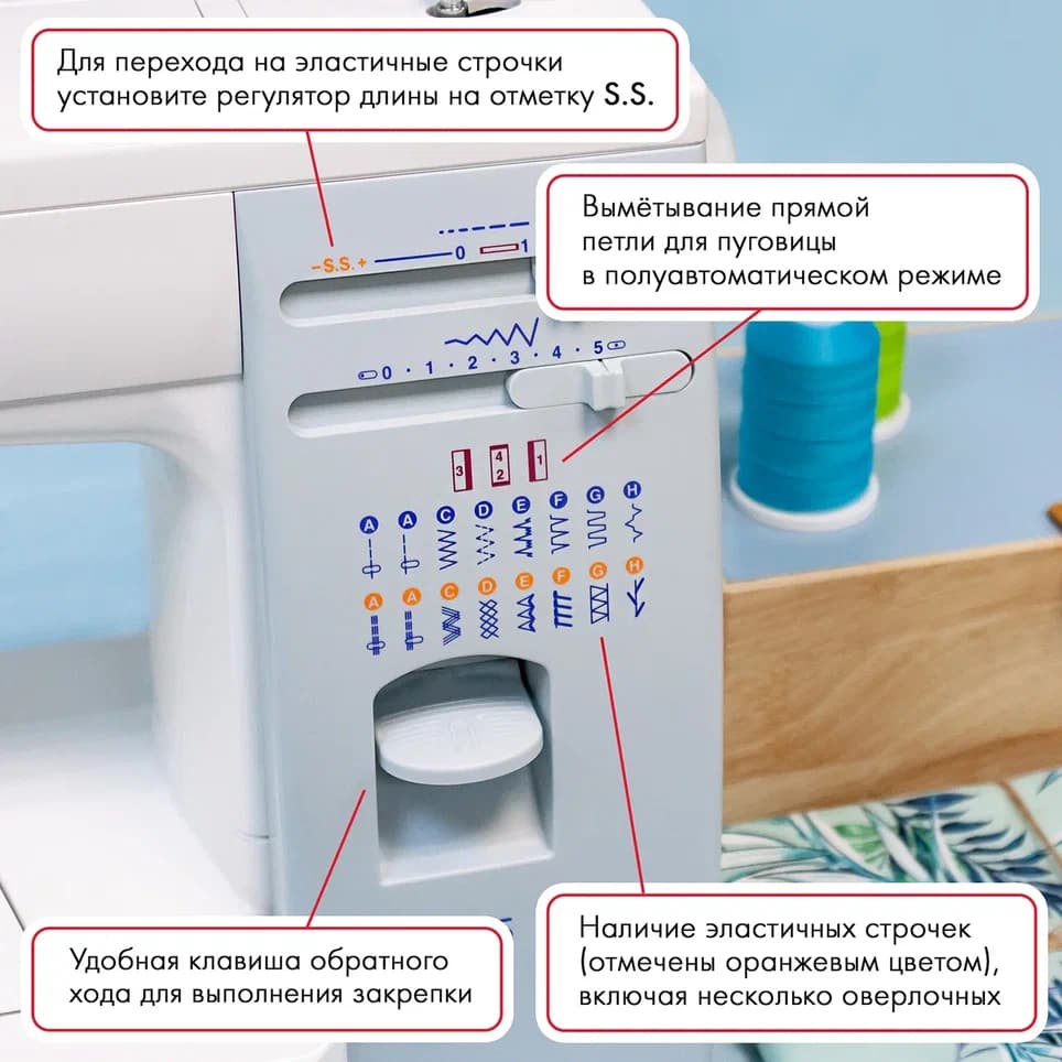 Электромеханическая швейная машина Janome 5515 - №2